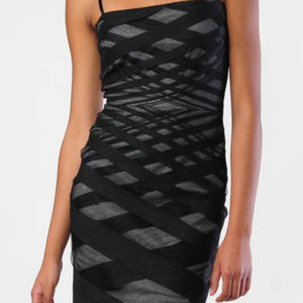 ROBERT RODRIGUEZ BLACK CROSS SEAM DRESS